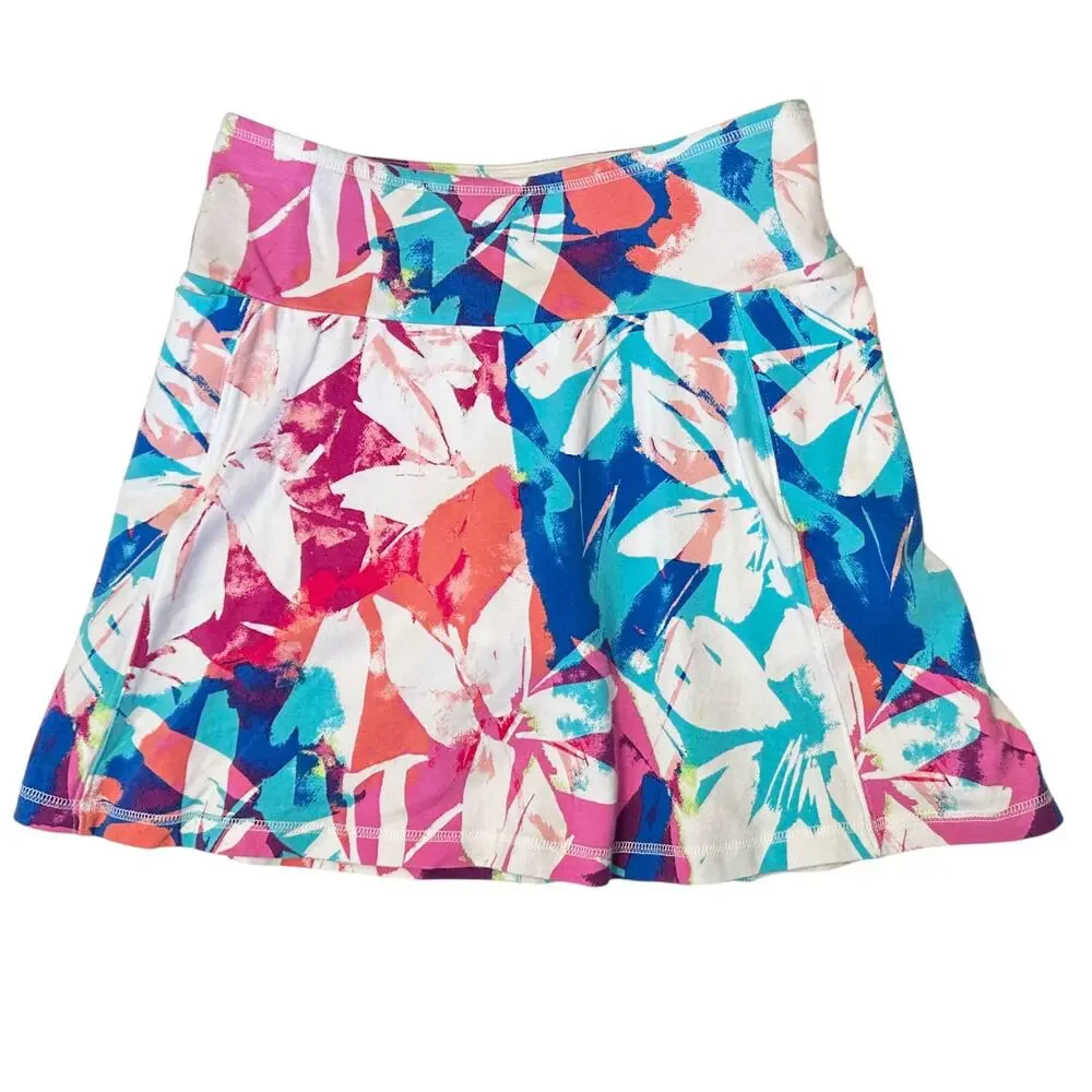 2/$15 T by Talbots Floral Everyday Stretch Skort Petite Size P - Picture 3 of 10